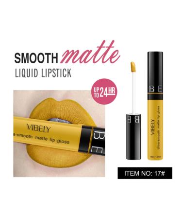 Vibely Matte Liquid Lipstick Set - Waterproof Velvety High Pigmented Lip Gloss for Women & Girls - Perfect Gift - Buy Online on SooperMarket.com