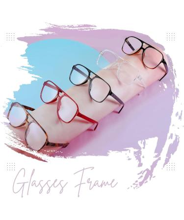 Feizedy Retro 70s 80s Blue Light Filter Glasses for Women & Men - B2888 Red Frame 60mm | Blue Light Blocking PC Gaming Glasses - Buy Online on SooperMarket.com