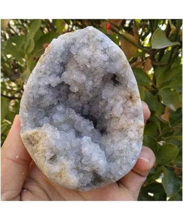Collection Natural Clean Blue Spar Hole Geode Crystal Quartz Gemstone Stunning Healing - Buy Online on SooperMarket.com
