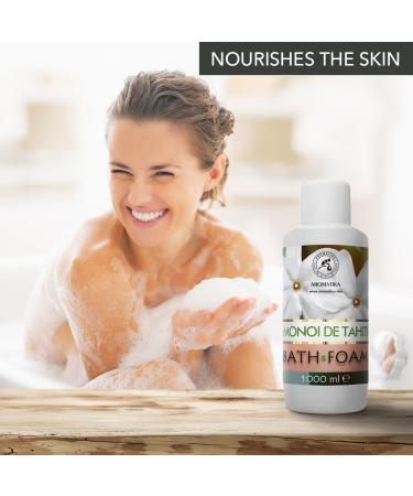 Monoi de Tahiti Bath Foam 1000ml - Luxury Aromatherapy & Spa Relaxation - Body Care & Bubble Baths - Buy Online on SooperMarket.com