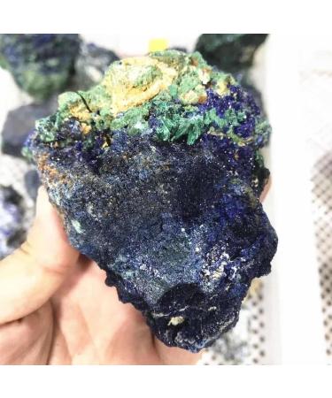 200g-280g Natural Raw Rough Stone Azurite Malachite Minerals Crystal Specimen 1pc Suitable for Furniture Decoration Full of Texture - Buy Online on SooperMarket.com