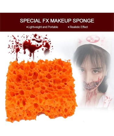 Verdant Touch Makeup Wound Sponge FX Blood Scar Stubble Effect Wound Makeup Stipple Sponge for Halloween Xmas (Large Hole) - Buy Online on SooperMarket.com