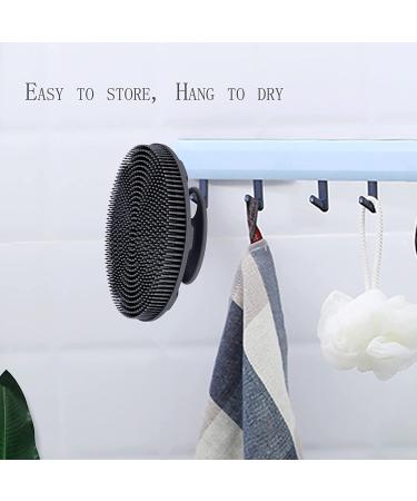 INNERNEED Food-grade Soft Silicone Body Scrubber Shower Brush - Gentle Exfoliating and Lather Well - Black - Buy Online on SooperMarket.com