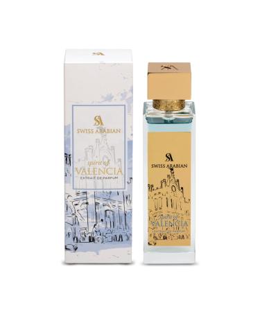 Swiss Arabian Spirit of Valencia - Arabian Perfumes for Women and Men - Long Lasting Extrait de Parfum - Citrus Floral Amber Perfume - 3.4 oz - Buy Online on SooperMarket.com