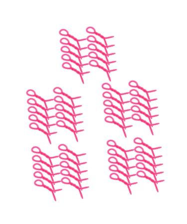 FOYTOKI 50 Pcs Perm Tools Curling Rods for Perm Hair Stretcher Rods Perming Rosy