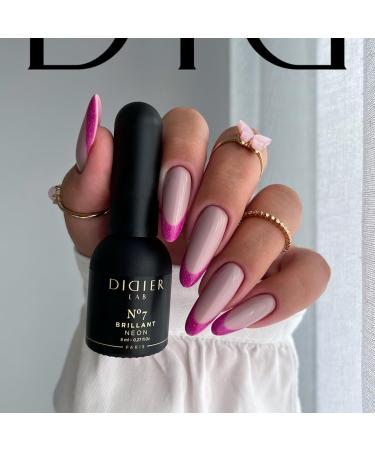 Didier Lab - Premium UV Gel Nail Polish - Brillant Neon No7- Gel Nail Varnish - Nail Art - Long-Lasting High Gloss Wear - Gel Nail Polish - Gel Nails - Glitter Gel Nail Polish - Rich Pigment - 8ml - Buy Online on SooperMarket.com