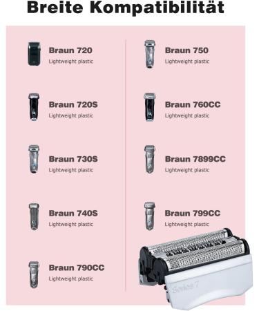 Braun Series 7 Replacement Shaver Head - Compatible with 720 720S 740S 750 760CC 765CC | Mellbree 2 70s Caller Series - Buy Online on SooperMarket.com