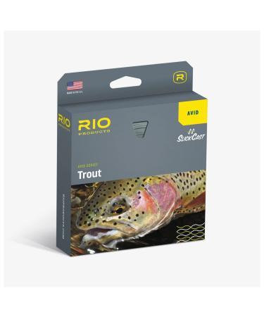 RIO Products Avid Series Trout Fly Line Slickcast Freshwater Fly Line for Trout Floating WF6F Avid Grand