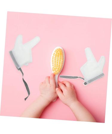 KOMBIUDA Anti-Eating Gloves Baby Mits Infant Thumb Sucking Kit - White 12x7cm - Buy Online on SooperMarket.com