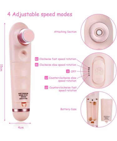 Vicloon 4-in-1 Electric Baby Nail Trimmer Kit - Pink | Safe Manicure Set for Newborns & Toddlers - Buy Online on SooperMarket.com