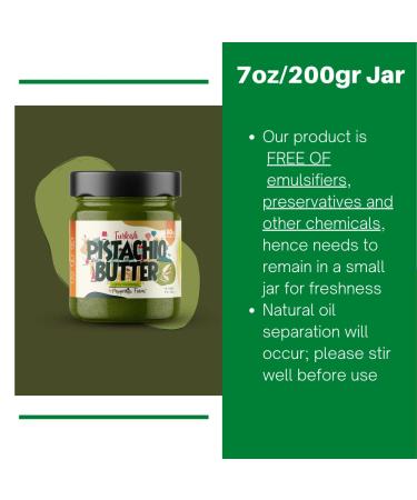 Peppertux Farms Pistachio Butter - The Original I NO REFINED SUGAR I NO SALT - NO CHEMICALS I ALL NATURAL Perfect Upgrade to Peanut Butter I Made with Turkish Antep Pistachios (The Original Pistachio Butter) - Buy Online on SooperMarket.com