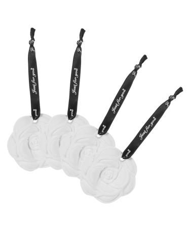 Garneck 4 pieces flowers of aromatherapy drawer freshener for clothes home wardrobe creative fragrance bag cabinet cupboard olfactory destruction inside white plaster fragrance lotion