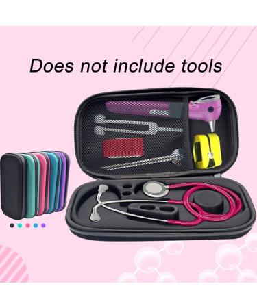 EVA Hard Stethoscope Case Stethoscope Storage Box Multi-Function EVA Carry Storage Organizer Box Bag with Extra Mesh Pockets for Small Accessories Device NOT Included(Pink) - Buy Online on SooperMarket.com