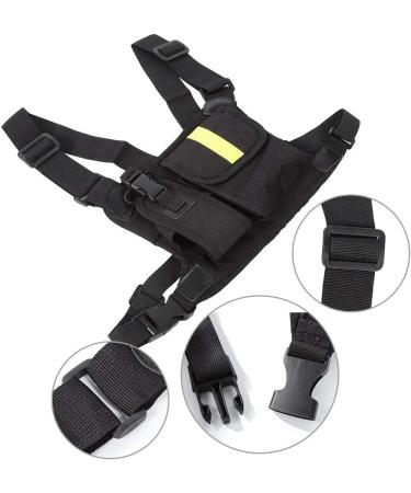 Jadeshay Radio Chest Strap - Adjustable Walkie Talkie Chest Bag for Men | Bright Yellow Vest with Pockets - International Shipping Available - Buy Online on SooperMarket.com