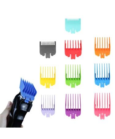 NPQ Hair Clipper Guards Combs 10Pcs Replacement Hair Clipper Limit Comb for Hair Clippers for Hairdressing Salons and Home for Most Clippers Trimmers