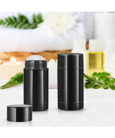 8 Pack 1 Oz Deodorant Containers Empty Black Plastic Twist-up Deodorant Tubes Bottom Filling DIY Travel Refillable Lip Balm Tubes Container - Buy Online on SooperMarket.com