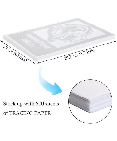 500 Sheets A4 Translucent Tracing Paper for Kids & DIY Crafts - Sketching, Drawing & Painting Works - Buy Online on SooperMarket.com