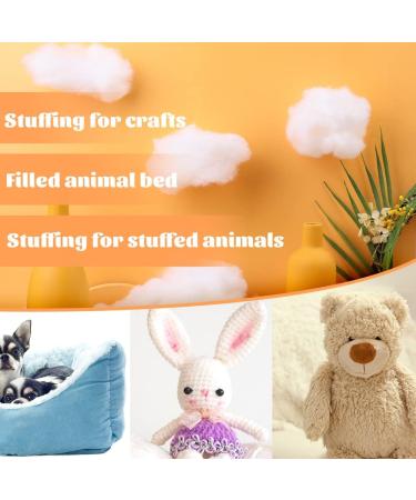 Pillow Fiberfill Stuffing 3.5oz - High Resilience Polyester Cushion Fiber Fill for DIY Crafts and Stuffed Animals - Buy Online on SooperMarket.com