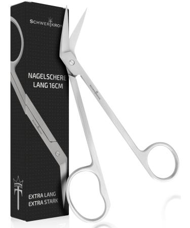 Schwertkrone 16 cm long nail scissors nail scissors with long handle for toenails strong and sharp toenail scissors for seniors