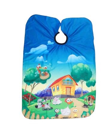 Tianbi children haircuts cloak hairdresser cutting hairdresser waterproof salon hair styling apron children young girls animal pattern styling shampoo salon cloak