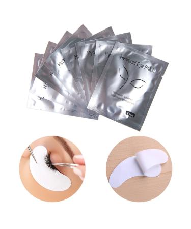 50 Pairs Lint-Free Hydrogel Eye Pads for Eyelash Extensions | Professional Gel Patches - Silver Girl - Buy Online on SooperMarket.com