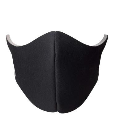 Fidusecure 3-layer facial mask-reusable and washable oral nose mask-no moisture occurrence and 100% water-repellent polyester-available in 3 sizes and 2 colors |Black