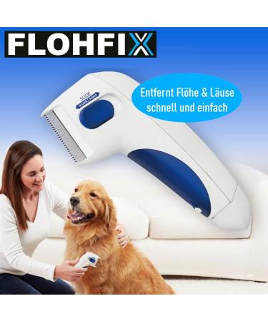 FLOHFIX Electric Lice Comb - Effective Nit & Flea Comb for Dogs Cats & Children | International Shipping Available - Buy Online on SooperMarket.com