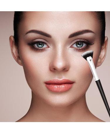 4pcs Mascara Fan Brush Set - Lash Wand Brushes for Eyelashes & Eyebrows - Black Makeup Tools for Perfect Eye Makeup - Buy Online on SooperMarket.com