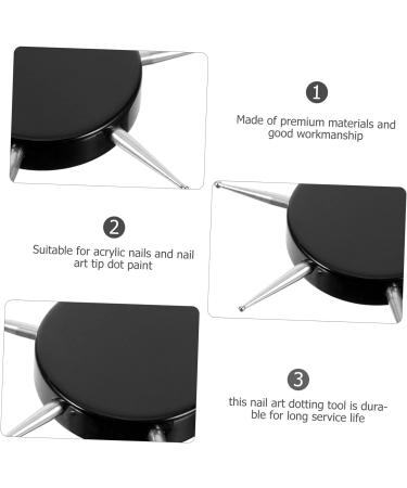 DOITOOL 2pcs Nail Art Drill Pen Nail Art Paint Tool Rock Nails Art Pen Supplies Dotting Tools for Painting Detail Nail Art Tool Para Small Nail Tool Pickup Painted Stainless Steel Miss - Buy Online on SooperMarket.com