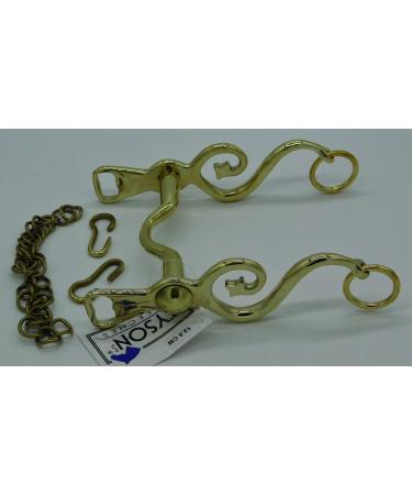 Shop Kandare Spanish Baroque Portuguese Show Bits - 12.5 13.5 15.5 16.5 in Gold & Silver | Tysons with Chin Chain - Buy Online on SooperMarket.com
