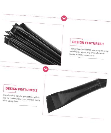 BELLIFFY 12pcs Eyeliner Brush Eye Shadow Brush Flat Liner Brush Eyeliner Makeup Tool Concealer Brush 15.5x1.2x0.6cm Black - Buy Online on SooperMarket.com