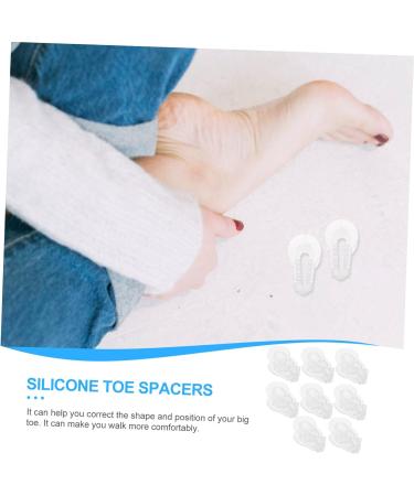 Silicone Gel Thumb Splint Set - 4 Pairs for Bunionette Spreaders and Big Toe Alignment - Pedicure Tools for Bunion Relief and Yoga Practice - Buy Online on SooperMarket.com