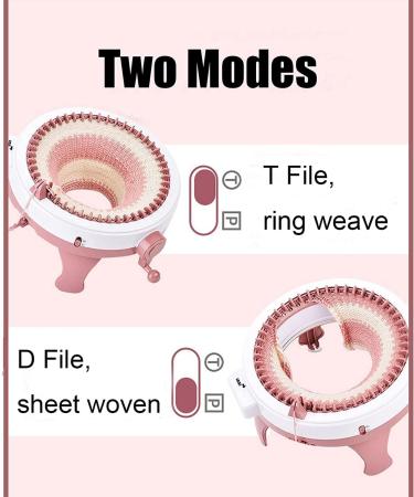 48-Needle Knitting Machine with Row Counter for Adults/Kids - DIY Scarf, Hat, Sock - Rotating Double Knits - Smart Weaving Loom - Buy Online on SooperMarket.com