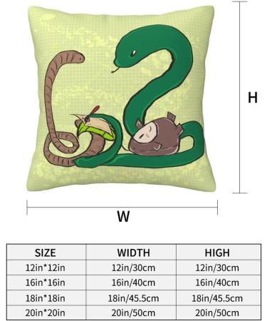 YYHHAOFA Sunflower Seeds Earthworm Snake Picture Universal Pillowcase for All Seasons 12"x12" : Soft and Comfortable Suitable for car Sofa Black 12" x 12" - Buy Online on SooperMarket.com