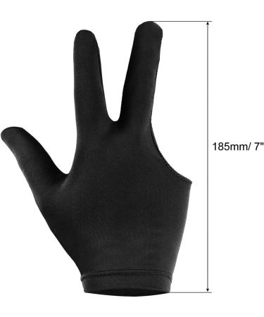 Patikil 3 Fingers Pool Gloves - Left & Right Hand Billiard Cue Glove for Carom, Snooker, and Pool - Black - Buy Online on SooperMarket.com