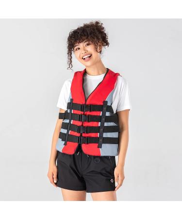 XGEAR Adult USCG Approved Red 4XL Water Sports Life Vest | Premium Quality Life Jacket - Buy Online on SooperMarket.com