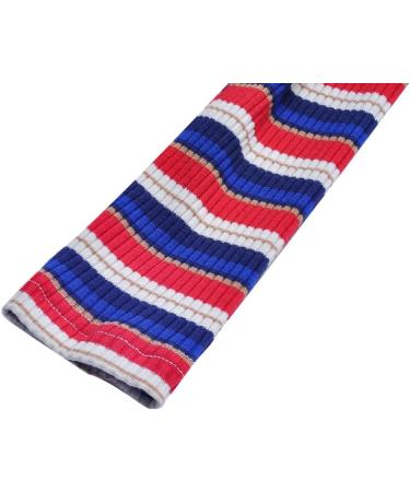 BONNY BILLY Girls Knitted Cotton Cardigan Shrug - 7-8 Years, Stripe Red - Buy Online on SooperMarket.com