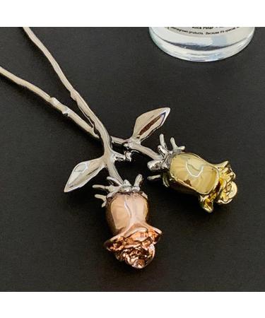 minkissy Metal Chopsticks Metal Chopsticks Rose Metal Hairpin Hanfu Headdress Sticks Bun Hair Pin Chignon Pin Women Girls Hair Accessories 3 Color Hair Accessories Hair Accessories - Buy Online on SooperMarket.com