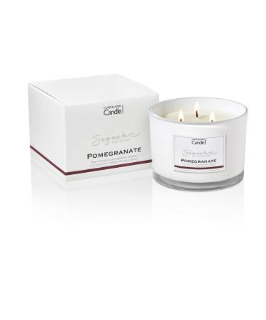 Luxury Scented Candles Gifts for Women | Natural Wax Blend | 35 Hours Burn time | Hotel Collection | The Copenhagen Company - Pomegranate (12oz) 12oz Pomegranate 12oz