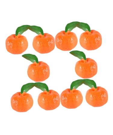 TOYANDONA 10pcs Simulated Fruit Orange Toys Models Artificial Fruits Scene Layout Prop Photo Prop Orange Cabinet Orange Decor Lifelike Orange Model Scene Adornment Modeling Tangerine Pvc