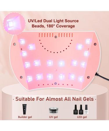 Kisspet 54W UV Nail Lamp with LCD Screen and Timer for Gel Nails - Portable White Nail Dryer - Buy Online on SooperMarket.com