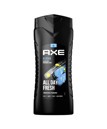 AX 3-in-1 shower gel & shampoo alaska XL men shower gel for all-day fresh irresistible fragrance and a pleasant shower dermatologically tested 400 ml arom tico 400 ml (1 Pack)