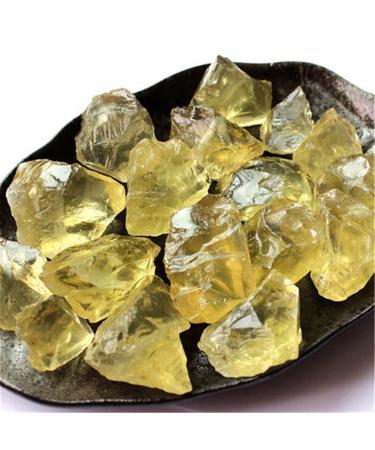 Crystal Natural Raw Yellow Citrine Quartz Crystal Rough Stone Specimen Crystal Love Natural Stones and Minerals Fish Tank Suitable for Home Office Decoration FZUGEDRLI (Size : 100g)