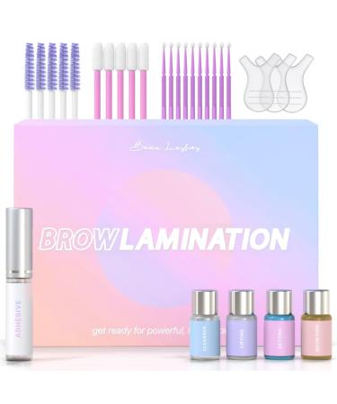 Brow Lamination Kit by Beau | Professional Eyebrow Lamination Kit with Keratin Conditioning | Instant DIY Eye Brow Lift Kit for Fuller Thicker Beautiful Brows | Easy to Use & Long Lasting Results