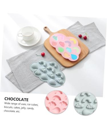 6 Pcs Silicone Mold Silicone Ice Mold Cake Mold Chocolate Mold Cookie Mold Baking Mold Biscuit Kitchen Supplies Silica Gel 22.6X14.5X1.5CMx3pcs Assorted Colorx3pcs - Buy Online on SooperMarket.com