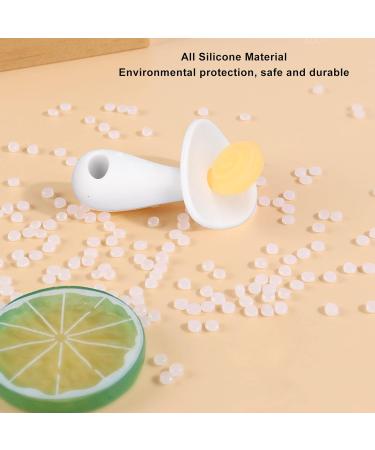 Newborn Teething Toy: Large Silicone Baby Teether Stick (Yellow/White) - Easy to Clean, Textured Handle - 6-12 Months - Buy Online on SooperMarket.com