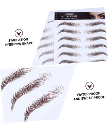 Beavorty 10 Pcs Eyebrow Stickers Imitation Eyebrow Sticker False Eyebrows Cosmetics Miss Blush Makeup - Buy Online on SooperMarket.com