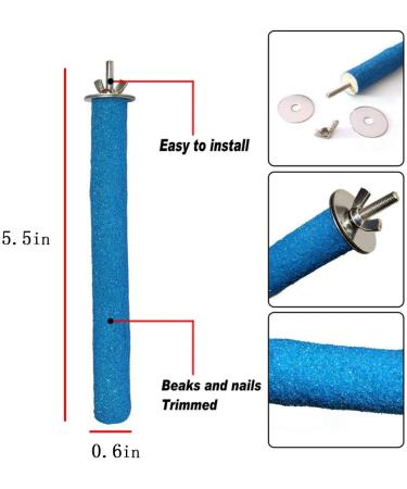 PINVNBY Parrot Bird Bath Box with Perches Stand - Ideal for Small Birds - 5 PCS Random Color - Buy Online on SooperMarket.com