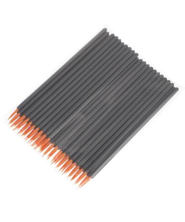 100pcs Disposable Eyeliner Brush Woman Makeup Brush Practical Eyeliner Brush Artificial Fiber Brush Makeup Brush Applicator Cosmetic Brush Makeup Eyeliner Brush Makeup Eye Tools 9x6.5cm Black