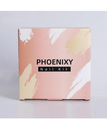 Phoenixy 6 Color Poly Nail Gel Kit with 36W UV/LED Lamp - Complete Nail Extension Set - Perfect Gift for Women - Buy Online on SooperMarket.com